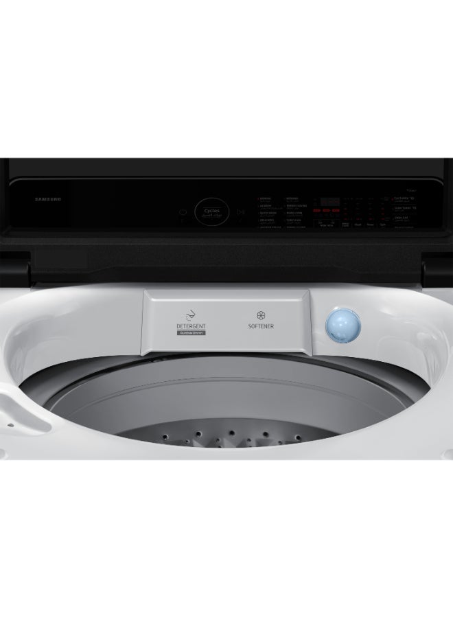سامسونج 16KG | Bespoke AI Top Load Washer, AI, Direct Drive, Eco Bubble, Smart Control, White. WA80F16B9W White - Image 5
