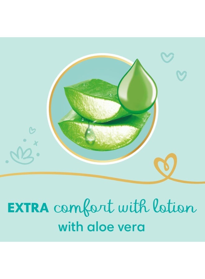 بامبرز Pampers Premium EXTRA CARE Taped Diapers, Size 4, 9-18 kg, with Lotion with Aloe Vera, Saving Pack, 80 Baby Diapers - Image 5