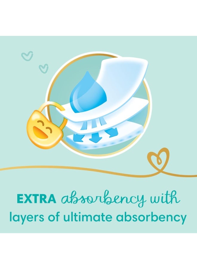 بامبرز Pampers Premium EXTRA CARE Taped Diapers, Size 4, 9-18 kg, with Lotion with Aloe Vera, Saving Pack, 80 Baby Diapers - Image 4
