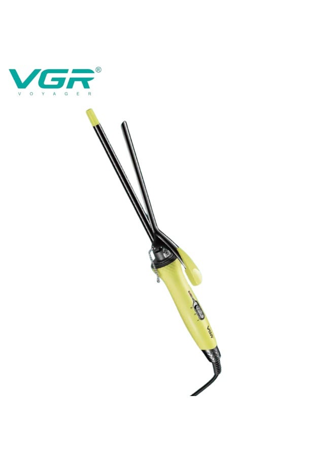 VGR Hair Curler V-576 For Women , 9mm Automatic Curling Iron with Titanium & Ceramic Coating, Adjustable Temperature up to 220°C, On/Off Switch, Swivel Cord & Foldable Stand , Professional Hair Styling Tool green - Image 1