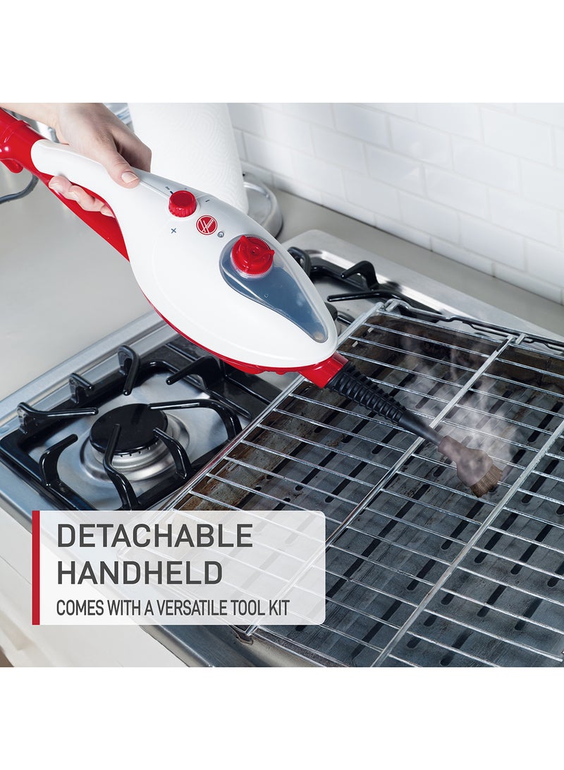 هوفر مكنسة بخارية هوفر 5 في 1 | 1300 واط منظف بخاري قوي مع يد قابلة للفصل، تصميم خفيف الوزن، أدوات تنظيف متعددة الاستخدامات للأرضيات، المطبخ والحمام | HS84-SM2-ME - Image 2