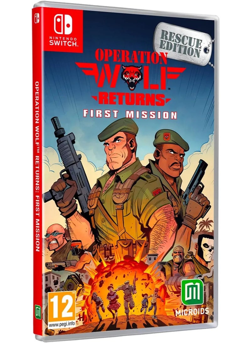 ميكرودس Operation Wolf Returns: First Mission [Rescue Edition] - Nintendo Switch - Image 1