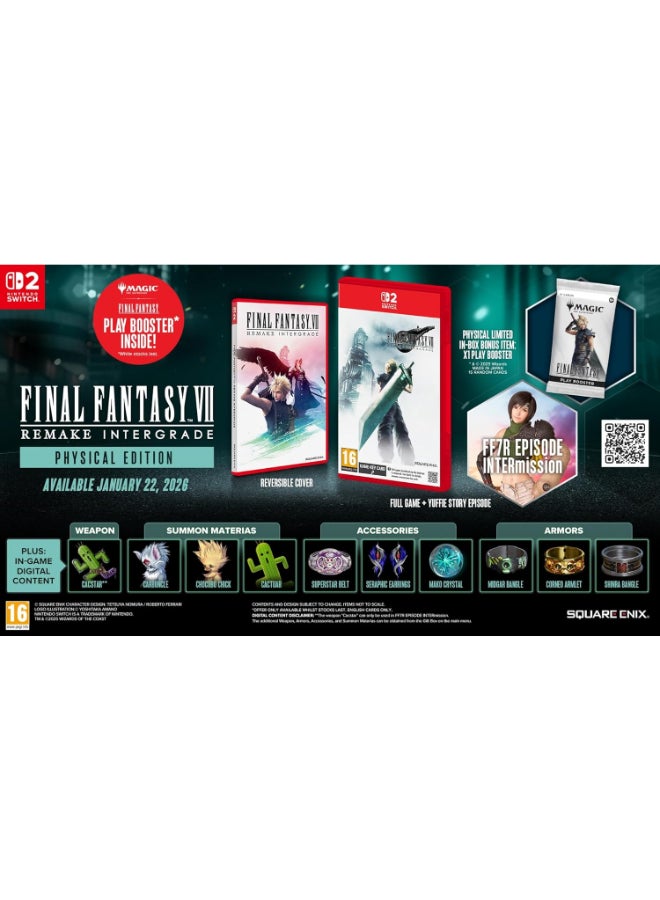 Square Enix Final Fantasy VII Remake Intergrade Switch 2 - Nintendo Switch - Image 2