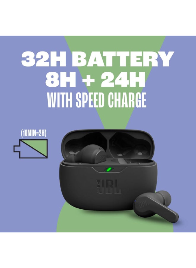 جي بي إل مجدد - سماعات أذن لاسلكية حقيقية Vibe Beam مع صوت عميق، بلوتوث 5.2، مقاومة للماء والغبار، بيج - Image 5