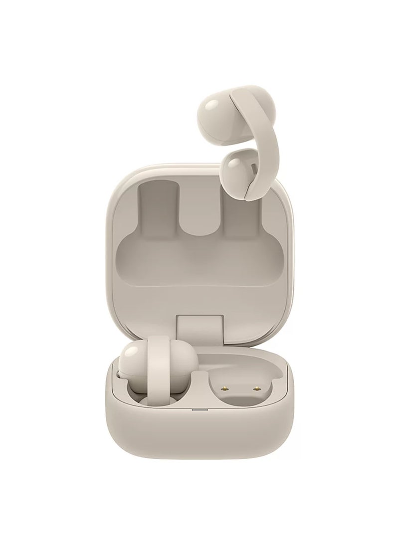 Sony WF-LC900 LinkBuds Clip Wireless Earbuds with Open-Ear Design, Bluetooth 5.3, 37 Hours Battery Life, Cream - Image 1