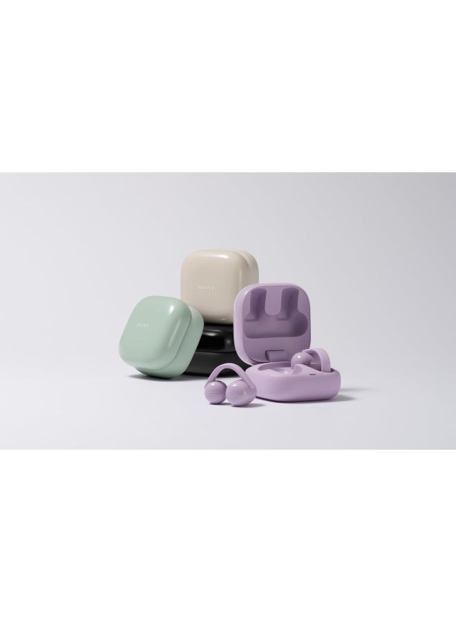 سوني Sony WF-LC900 LinkBuds Clip Wireless Earbuds with Open-Ear Design, Bluetooth 5.3, 37 Hours Battery Life, Cream - Image 4