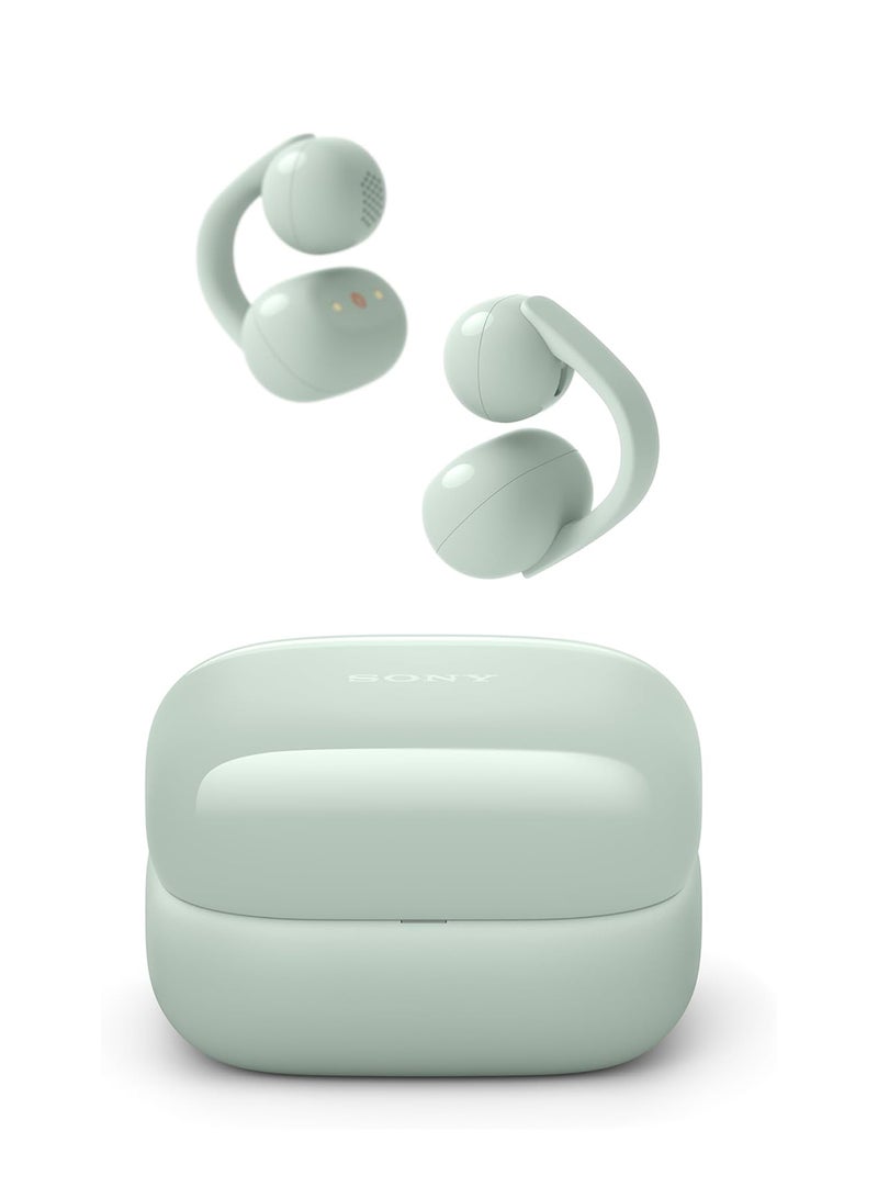 Sony WF-LC900 LinkBuds Clip Wireless Earbuds with Open-Ear Design, Bluetooth 5.3, 37 Hours Battery Life green - Image 1