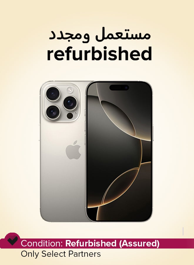 Apple Refurbished - iPhone 16 Pro Max  256GB Natural Titanium 5G With Facetime - International Version - Image 1