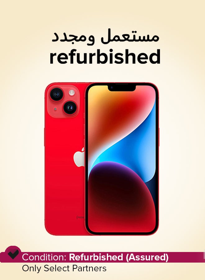 Apple Refurbished - iPhone 14 128GB Red 5G With FaceTime - International Version - Image 1