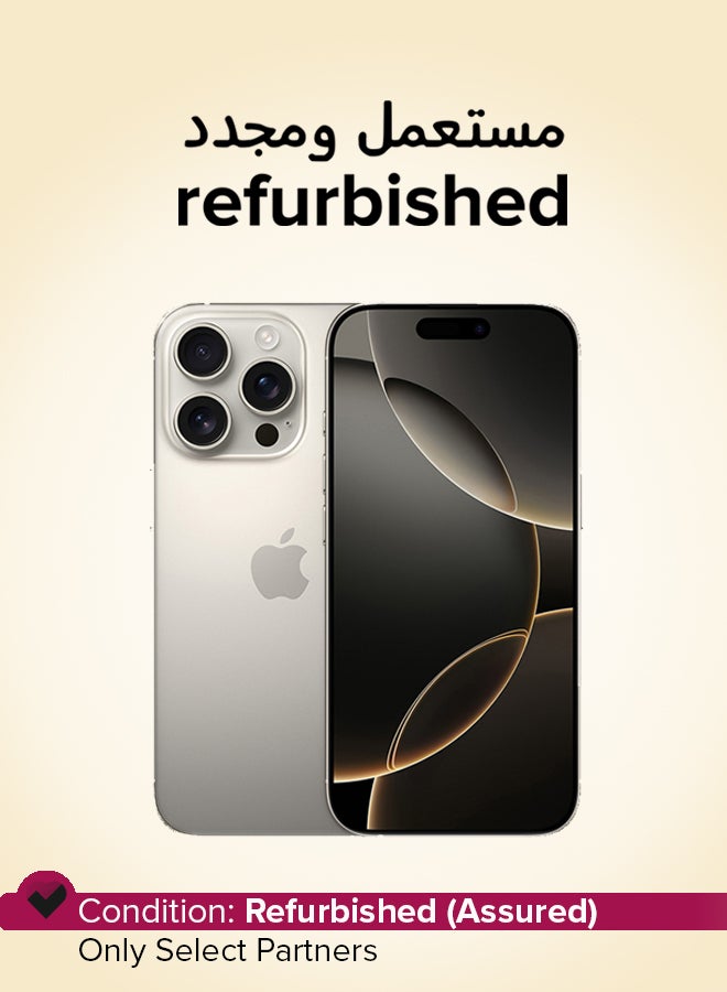 Apple Refurbished - iPhone 16 Pro Max 512GB Natural Titanium 5G With Facetime - International Version - Image 1