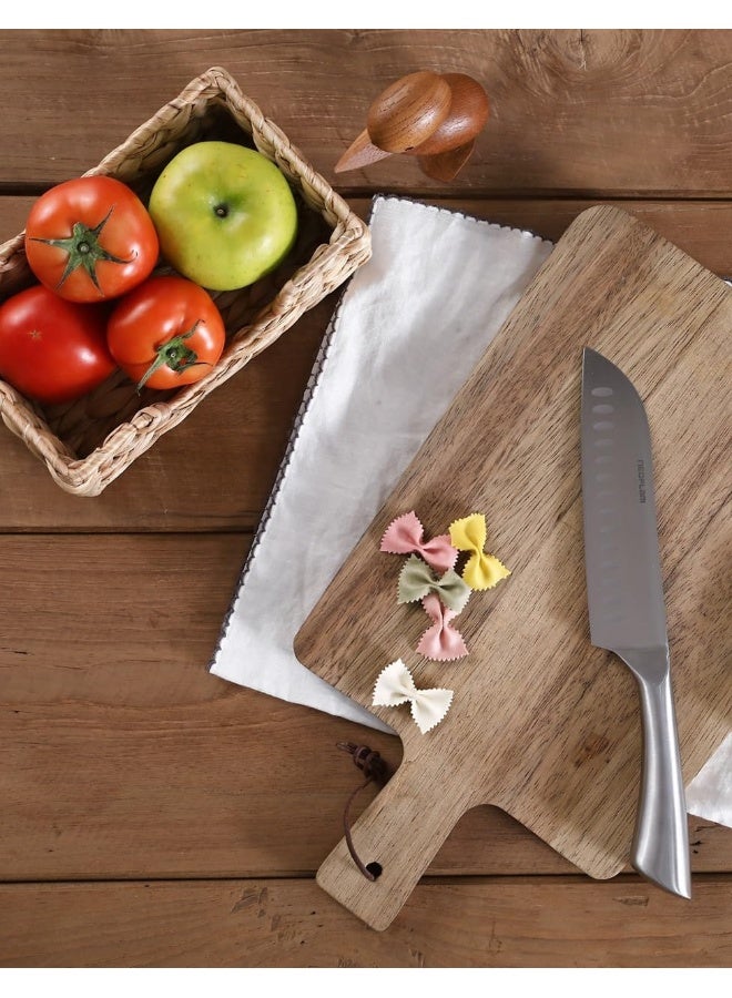 نيو فلام FFTH Neoflam Stainless Steel Santoku Knife (10 inch) Silver - Image 3