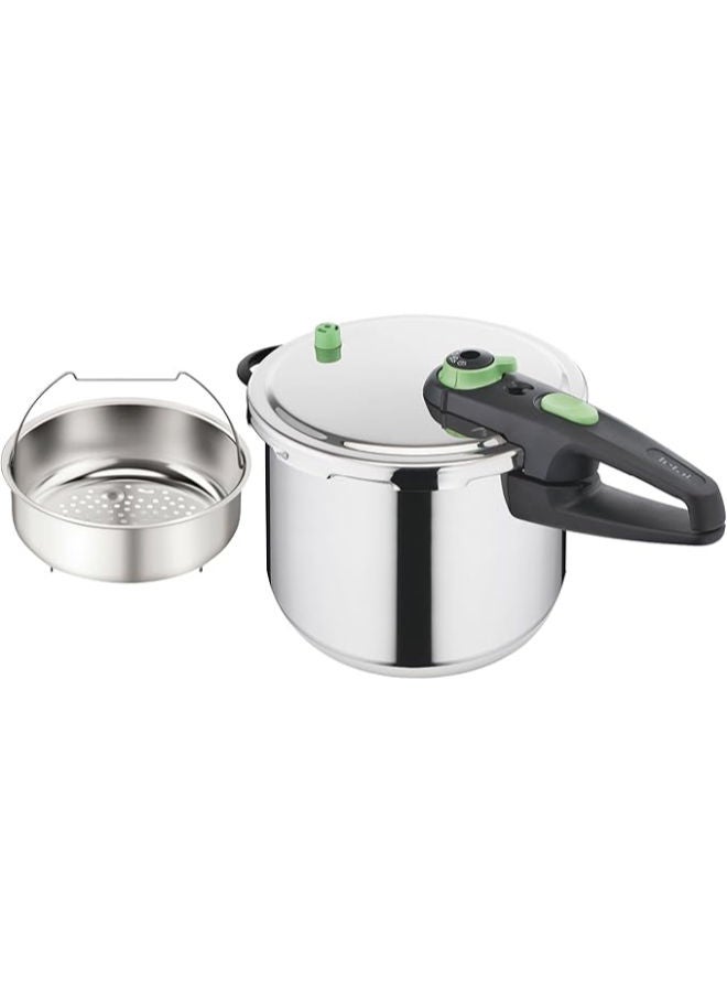 تيفال Tefal Sensor Pressure Cooker, 10L, Stainless Steel - 500210 silver - Image 3
