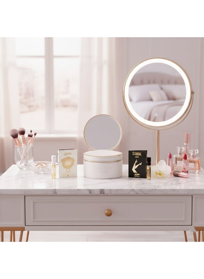 Jean Paul GAULTIER Gift set consisting of (round makeup bag with mirror + two Jean Paul Gaultier perfumes) 1.5ml - Image 4