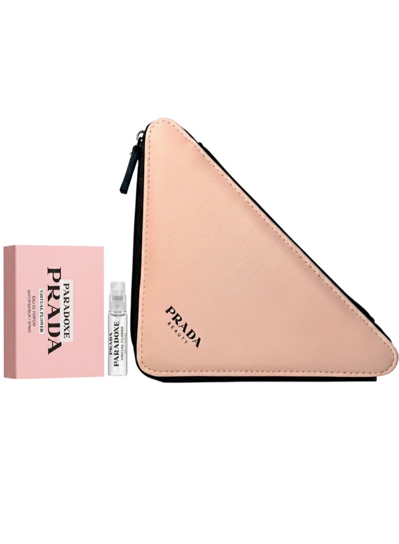 PRADA Gift set consisting of a pink triangular bag + perfume 1.2ml - Image 1
