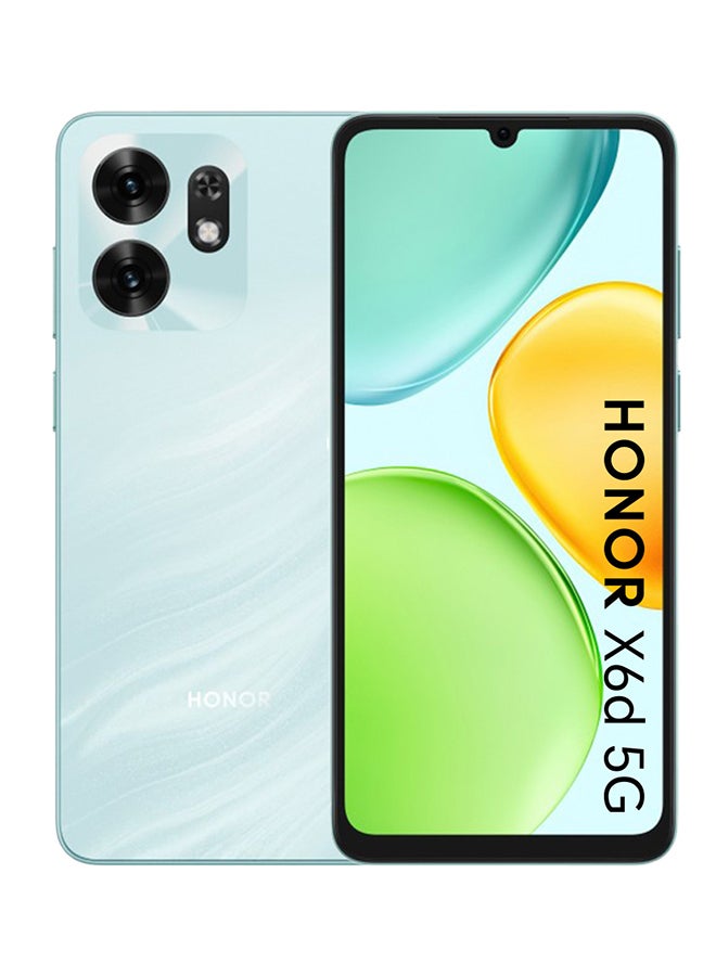 Honor X6d Dual SIM Ocean Cyan 4GB RAM 256GB 5G  - Middle East Version - Image 1