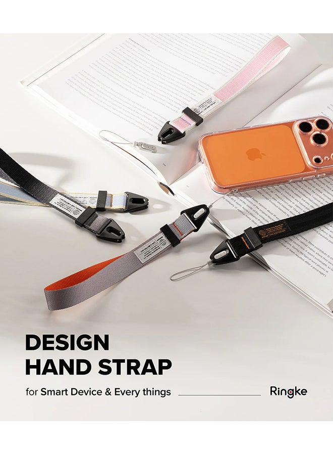 Ringke Design Hand Strap, Phone Wrist Strap for Camera and Phone Strap, Adjustable Sturdy Universal Crossbody Strap - Graphite - Image 2