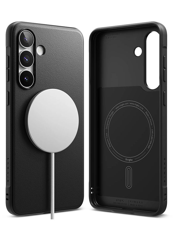 رينجك غطاء هاتف أونيكس مغناطيسي لسامسونج S25 FE، قبضة محسّنة، TPU مرن مقاوم للصدمات، حماية من السقوط بفضل حواف TPU المتينة - - Image 1