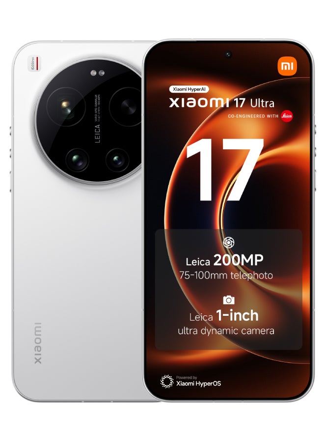 شاومي 17 Ultra White 16GB RAM 512GB 5G - Global Version - Image 1