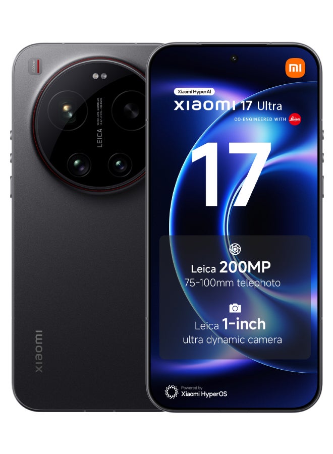 شاومي 17 ألترا بلاك 16 جيجابايت رام 512 جيجابايت 5G - النسخة العالمية - Image 1