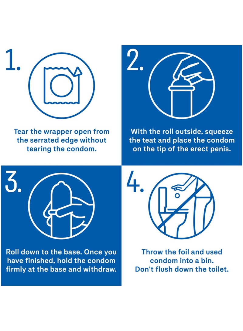 Durex Pack Of 2 durex Invisible Extra Thin Lubricated Condoms For Men 3 Pieces - Image 5