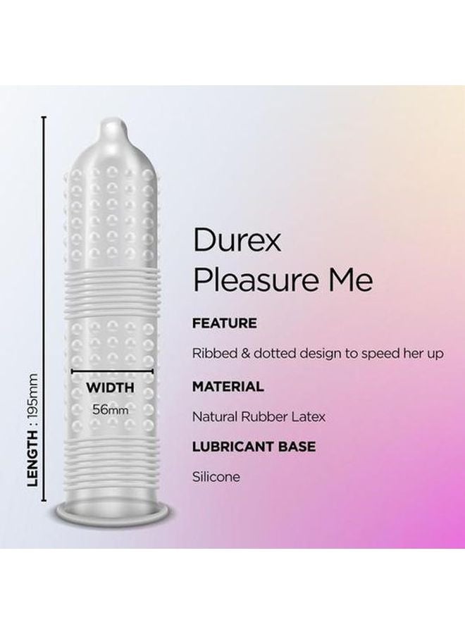 Durex Pack Of 2 Durex Pleasure Me Ribbed And Dotted 12 Condom - Image 4
