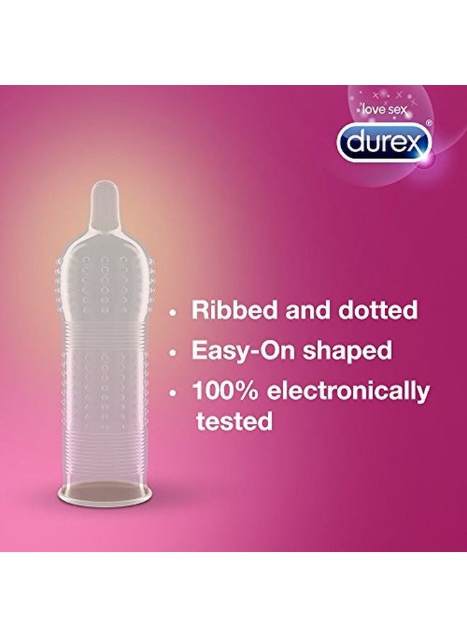 Durex Pack Of 2 Durex Pleasure Me Ribbed And Dotted 12 Condom - Image 5