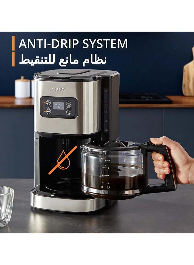 كروبس ماكينة قهوة فلتر فيرست، سعة 1.25 لتر، إعدادات قابلة للبرمجة، توزيع ماء متوازن، وضع النقع المسبق KM480DM0 1.25 L 1000 W KM480DM0 - Image 5