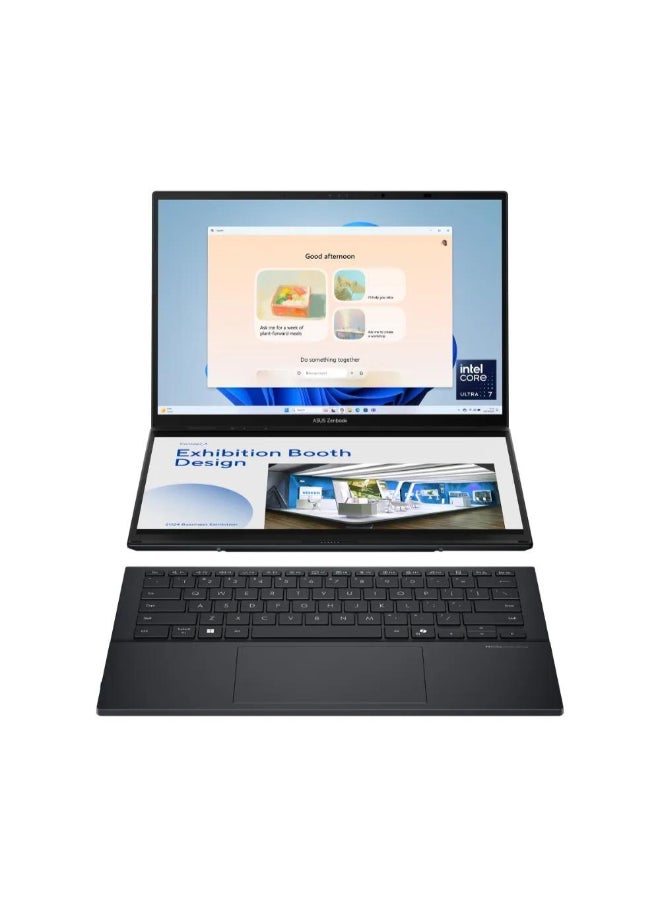 Zenbook Duo (2025) Ultrabook – 2nd Series / Intel Core Ultra 7-255H / 14inch 3K / 1TB SSD / 32GB RAM / Shared Intel Arc Graphics / Windows 11 Home / Grey [UX8406CA-OLED7] Grey
