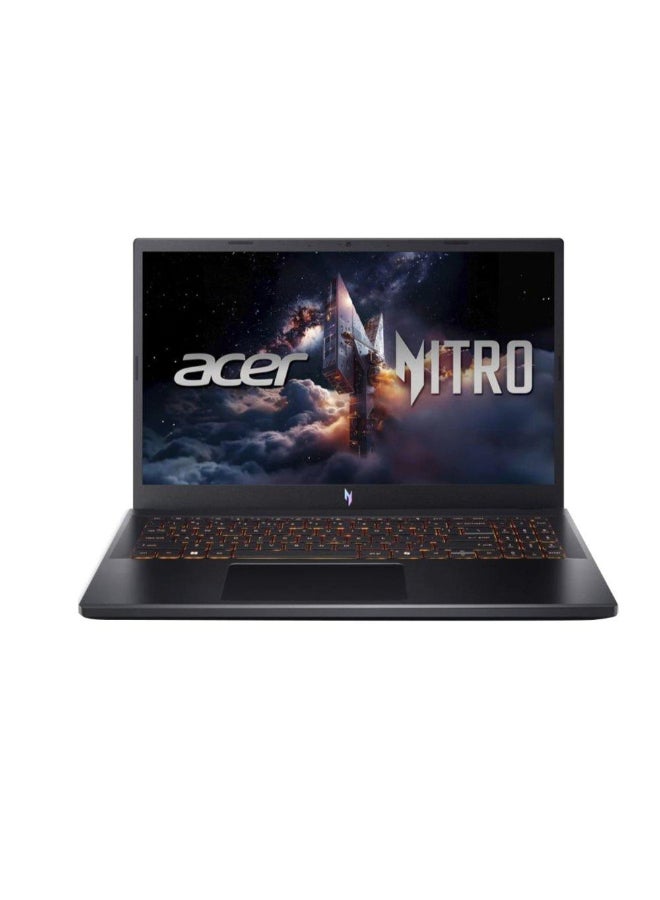 Acer Nitro V 15 Gaming (2025) Laptop – 13th Gen / Intel Core i9-13900H / 15.6inch FHD / 1TB SSD / 16GB RAM / 8GB NVIDIA GeForce RTX 5060 Graphics / Windows 11 Home /  Obsidian Black  – [ANV15-52-9161] Black - Image 1