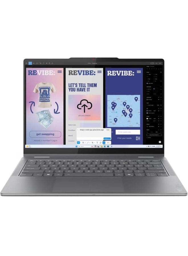 Lenovo Yoga7 14ILL10 2-in-1 Convertible (2025) Laptop  2nd Series / Intel Core Ultra 7-258V / 14inch WQXGA / 1TB SSD / 32GB RAM / Shared Intel ARC Graphics 140V / Windows 11 Home / Luna Grey -[83JQ003TAX] Luna Grey - Image 1