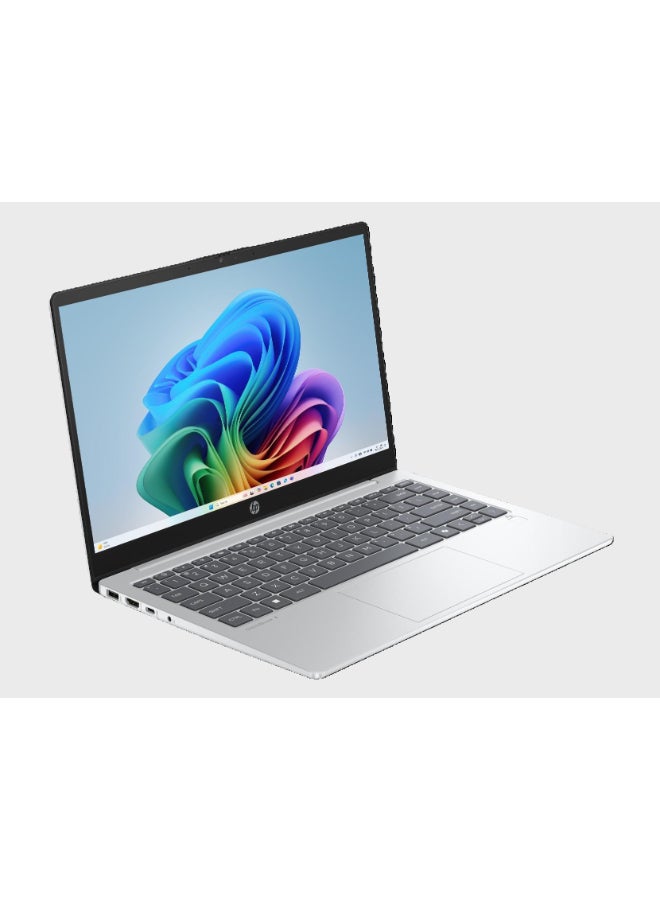 HP أومنيبوك 3 NGAI 14-HA0003NE / معالج رايزن AI 5 340 / 16 جيجابايت RAM / 512 جيجابايت SDD / رسومات Radeon™ 840M / شاشة 14 بوصة FHD / ويندوز 11 هوم / فضي - Image 3