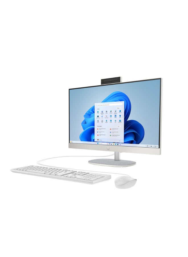 HP All-in-One Desktop – Intel Core Ultra 7 255U / 27inch FHD / 512GB SSD / 16GB RAM / Intel UHD Graphics / Windows 11 Home  Shell White – [27-CR2000NE] Shell White - Image 3