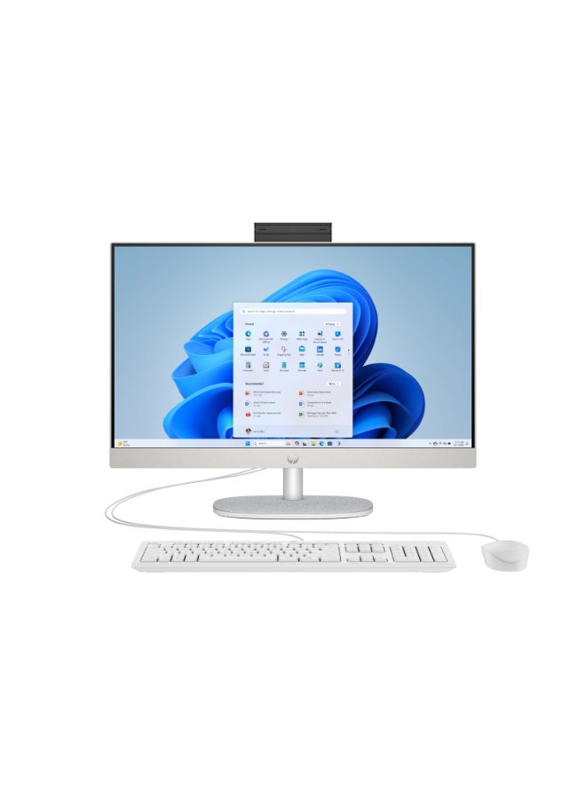 HP All-in-One Desktop – Intel Core Ultra 7 255U / 27inch FHD / 512GB SSD / 16GB RAM / Intel UHD Graphics / Windows 11 Home  Shell White – [27-CR2000NE] Shell White - Image 1
