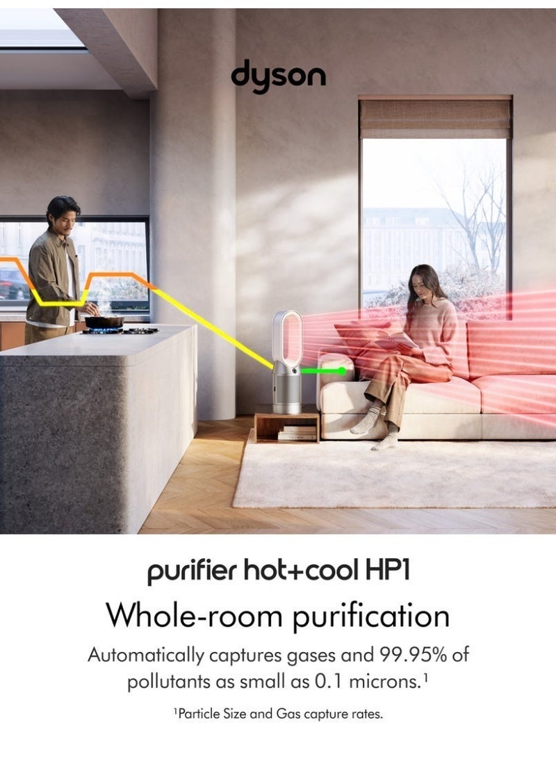 dyson Purifier Hot+Cool™ HP1 HP1 Purifying Fan Heater Silver / White - Image 2