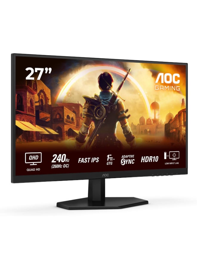 اي او سي [24G50Z] AOC 24G50Z Gaming Monitor 23.8-inch Full HD 1920×1080, IPS Panel Type, 260Hz Refresh Rate, 0.3ms Response Time, Tilt Stand - Black - Image 1