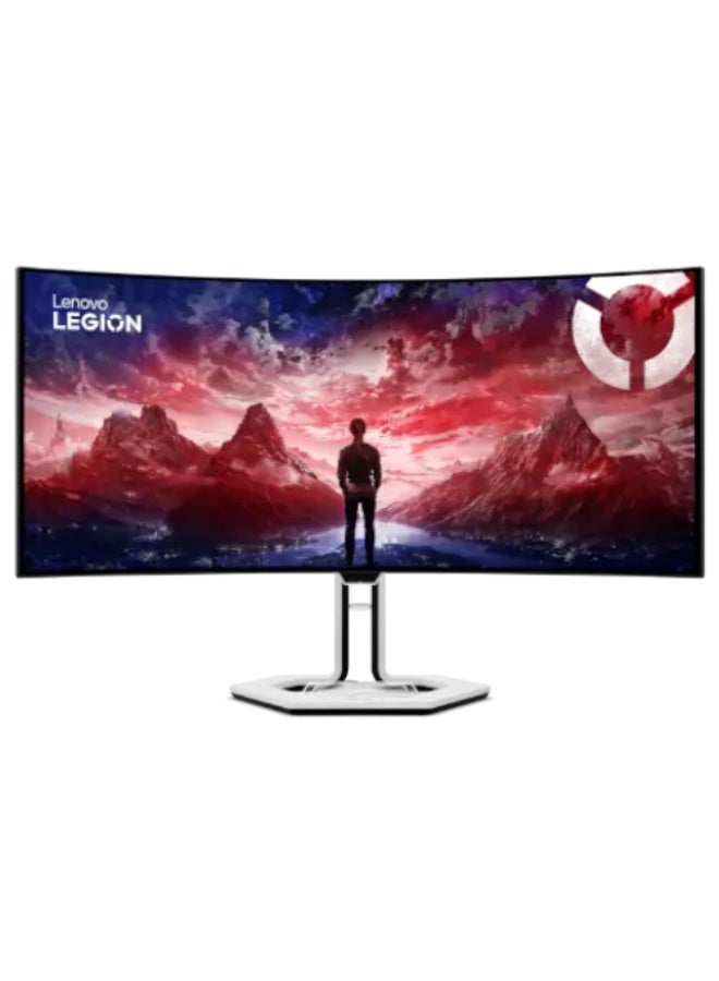 لينوفو [67C9UAC1SD] شاشة الألعاب المنحنية Lenovo Legion PRO 34WD-10 OLED مقاس 34 بوصة WQHD 3440x1440، DisplayHDR True Black 400، لوحة OLED، معدل تحديث 240Hz، زمن استجابة 0.03ms، AMD FreeSync Premium Pro، مفتاح KVM، دعم وحدة التحكم في الألعاب، مكبرات الصوت - Image 1