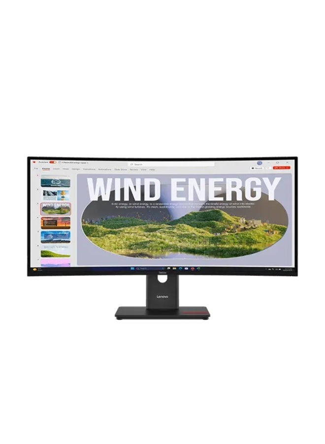 [64AEGAT1SD] ThinkVision T34WD-40 34 in Ultrawide QHD Curve Black