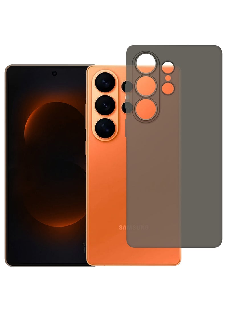 مارجون Minimalist Frosted Back Case for Galaxy S26 Ultra – Slim Soft-Touch Protective Cover with Privacy Screen Protector Black-2 - Image 5