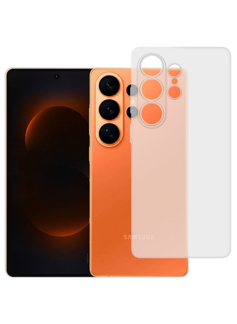 مارجون Minimalist Frosted Back Case for Galaxy S26 Ultra – Slim Soft-Touch Protective Cover with Privacy Screen Protector White-2 - Image 5