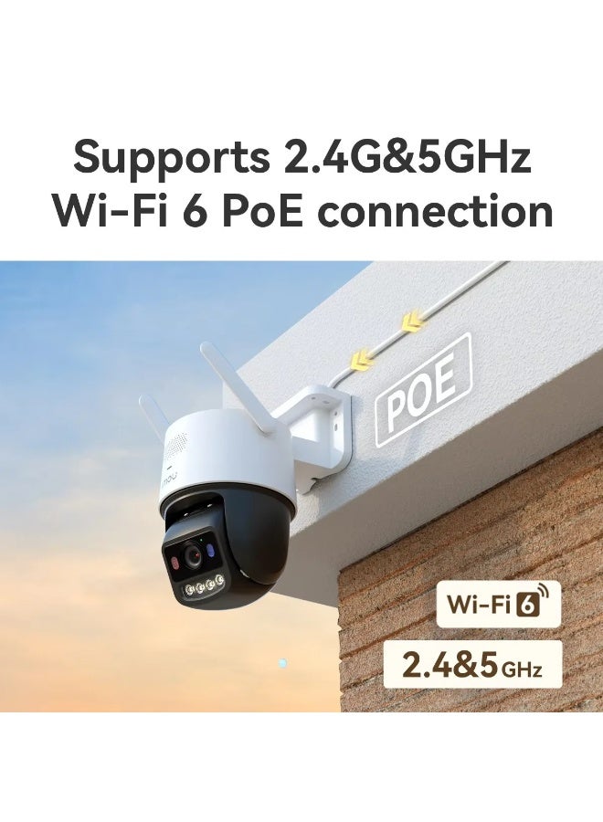 IMOU Titan Pro 6MP PTZ Security Camera – 3K+ Ultra HD, 340° Pan & 90° Tilt, 8× Digital Zoom, Full-Color Night Vision 30m, AI Human & Vehicle Detection, Smart Tracking, Wi-Fi 6 & PoE, Two-Way Audio, Siren & Flash Light, MicroSD Upto 512GB | IPC-U7LP-6V0NE - Image 3