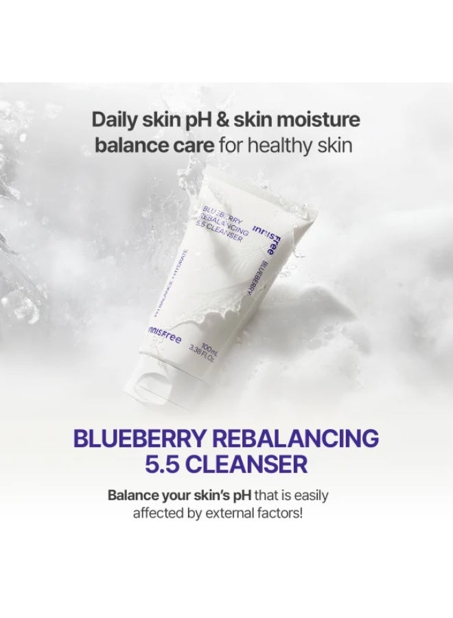إنِّسفري Blueberry Rebalancing 5.5 Cleanser 100ml - Image 4