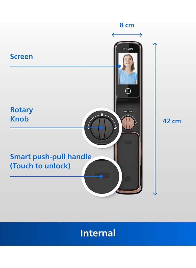 فيليبس قفل باب ذكي بوش-بول من فيليبس Easykey B0D3GBXGN8 - Image 3