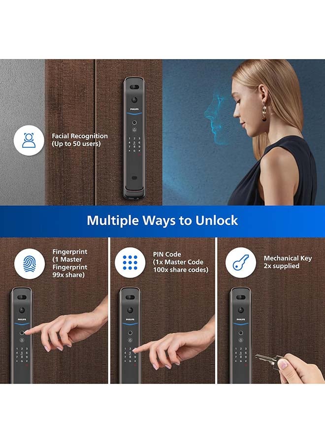 فيليبس قفل باب ذكي بوش-بول من فيليبس Easykey B0D3GBXGN8 - Image 2