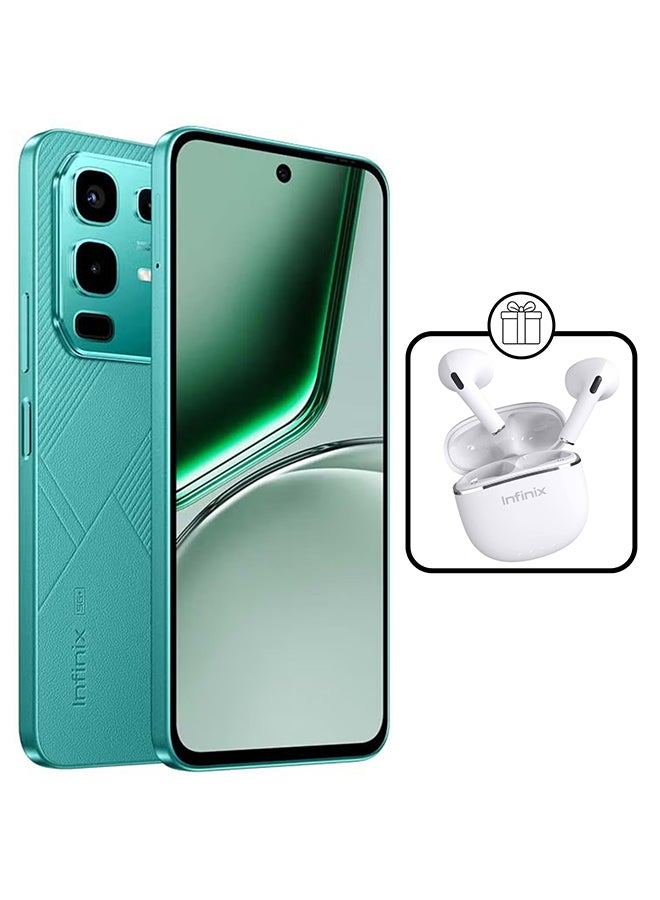 إنفينيكس Note 50X Dual SIM Sea Breeze Green 8+8GB RAM 256GB 5G+ With XE23 Earphone - Middle East Version - Image 2