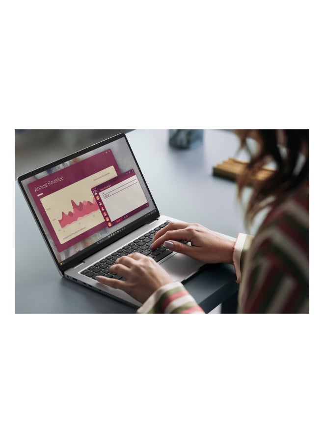 DELL Pro 14 Laptop With 14 Inch Full HD (1920x1080) Display, Intel Core Ultra 7 255U Processor/16GB RAM DDR5/512GB SSD/DOS(Without Windows)/ English/Arabic Silver - Image 4