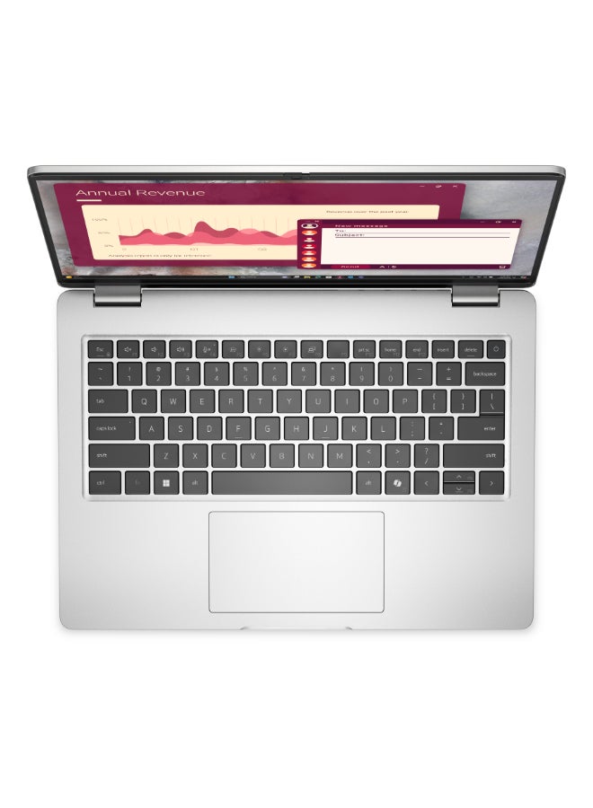 DELL Pro 14 Laptop With 14 Inch Full HD (1920x1080) Display, Intel Core Ultra 7 255U Processor/16GB RAM DDR5/512GB SSD/DOS(Without Windows)/ English/Arabic Silver - Image 5