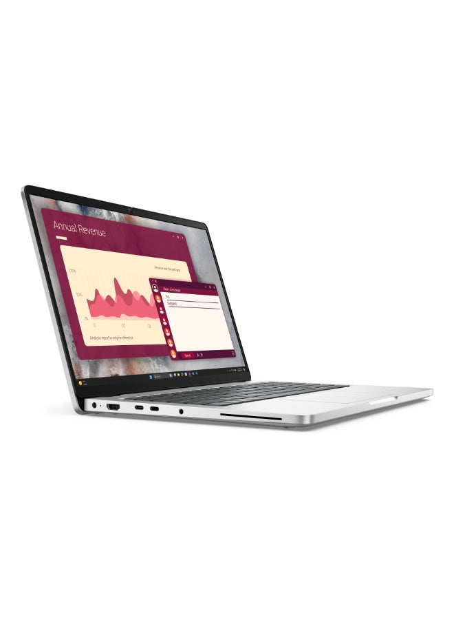 DELL Pro 14 Laptop With 14 Inch Full HD (1920x1080) Display, Intel Core Ultra 7 255U Processor/16GB RAM DDR5/512GB SSD/DOS(Without Windows)/ English/Arabic Silver - Image 2