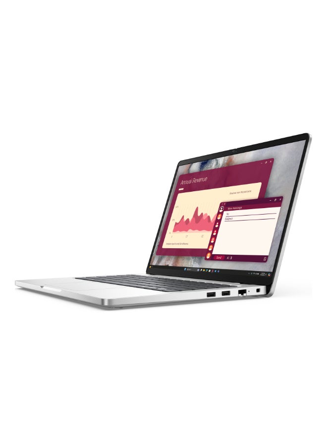 DELL Pro 14 Laptop With 14 Inch Full HD (1920x1080) Display, Intel Core Ultra 7 255U Processor/16GB RAM DDR5/512GB SSD/DOS(Without Windows)/ English/Arabic Silver - Image 3