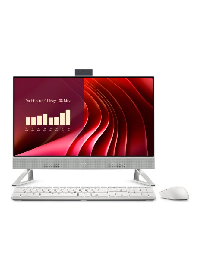 DELL All-in-One With 23.8 Inch Full HD (1920x1080) Display, Core i5-1334U Processor/16GB RAM DDR5/512GB SSD/Windows 11 Pro/ English/Arabic White - Image 1