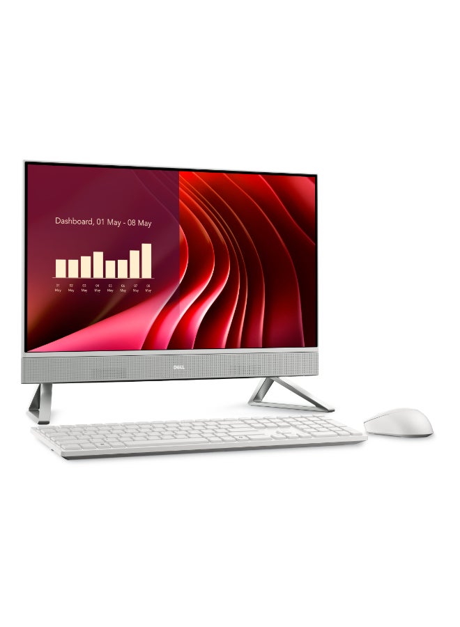 DELL All-in-One With 23.8 Inch Full HD (1920x1080) Display, Core i5-1334U Processor/16GB RAM DDR5/512GB SSD/Windows 11 Pro/ English/Arabic White - Image 2